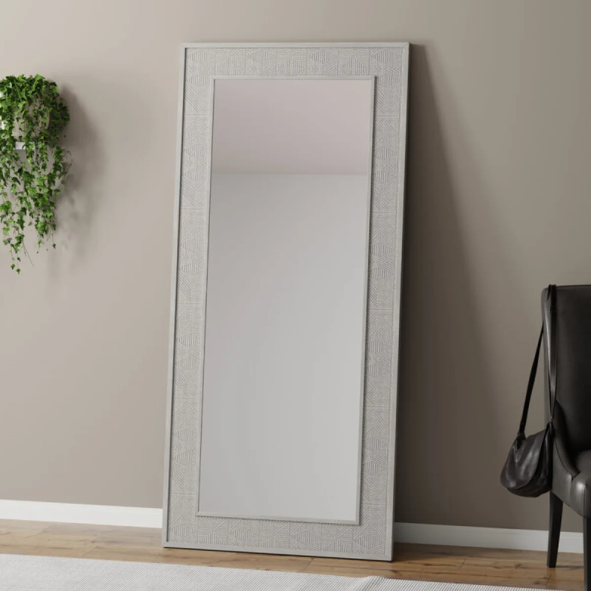 Crossings Serengeti Floor Mirror Mirrors Gray 6