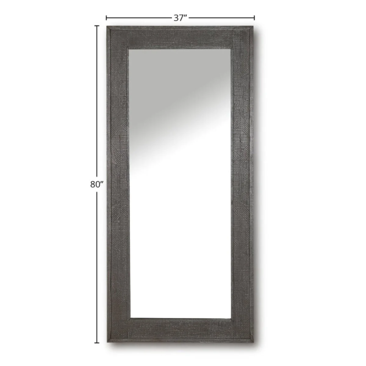Crossings Serengeti Floor Mirror Mirrors Gray 12