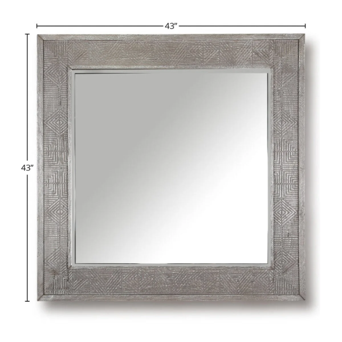 Crossings Serengeti Wall Mirror Mirrors Gray 10