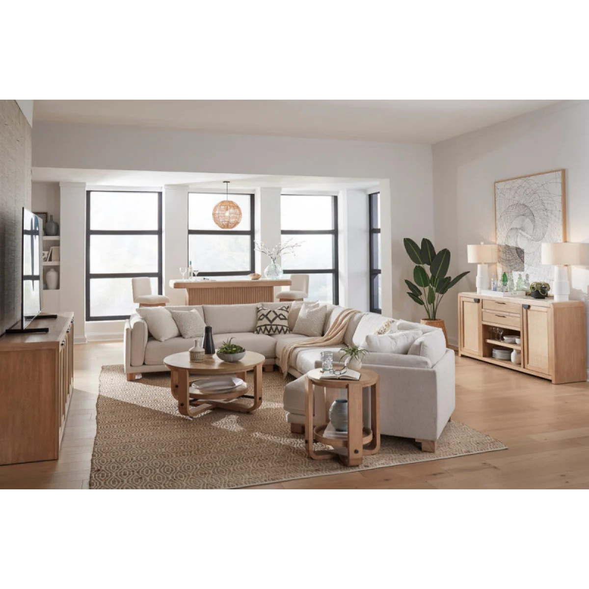 Escape – Mirage Mist 4pc Package A (921,915,920,950) Sectionals Cream 7