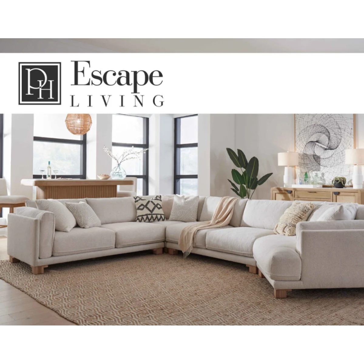 Escape – Mirage Mist 4pc Package A (921,915,920,950) Sectionals Cream 10
