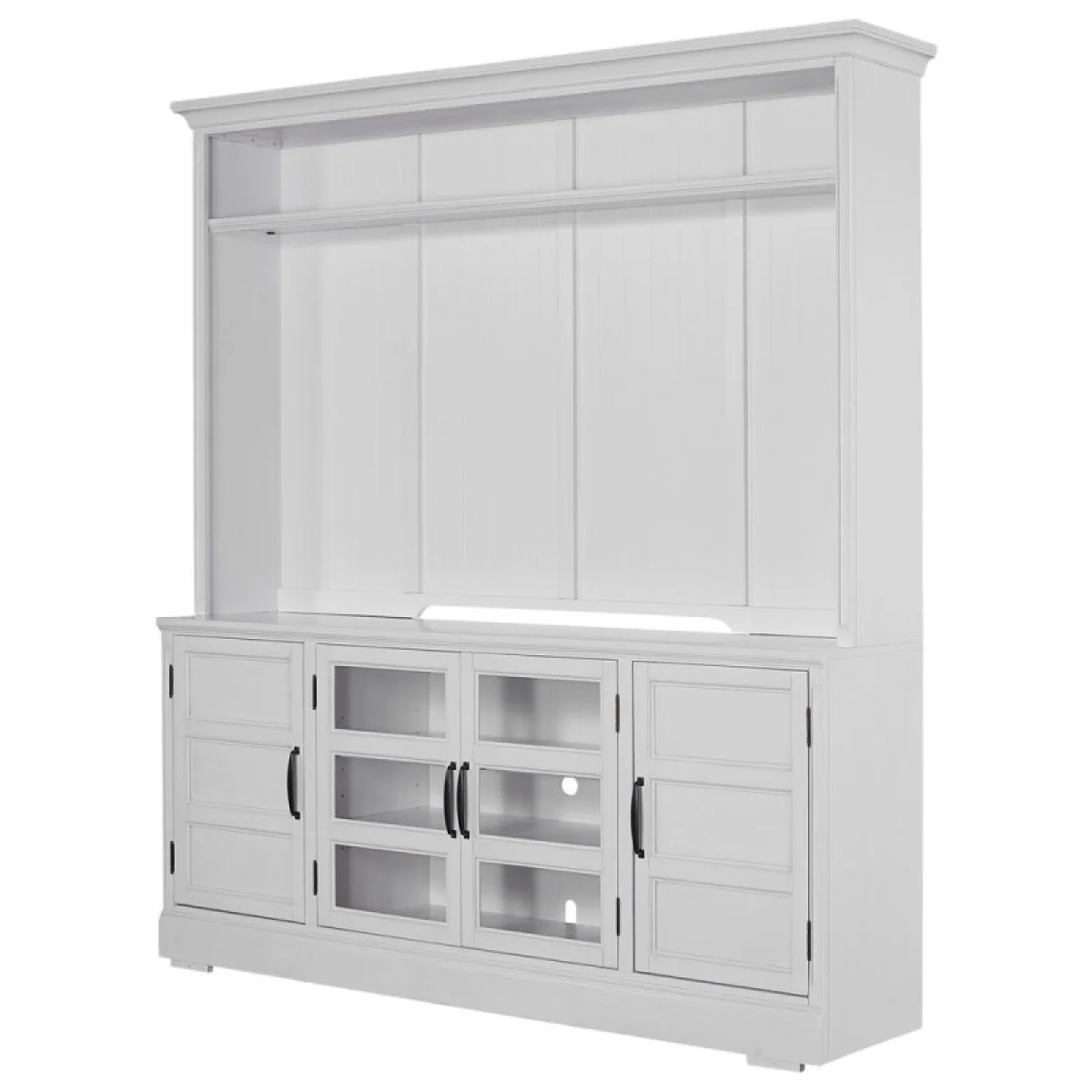 Shoreham – Effortless White 76 In. Tv Console With Hutch Entertainment Stands Effortless White 4