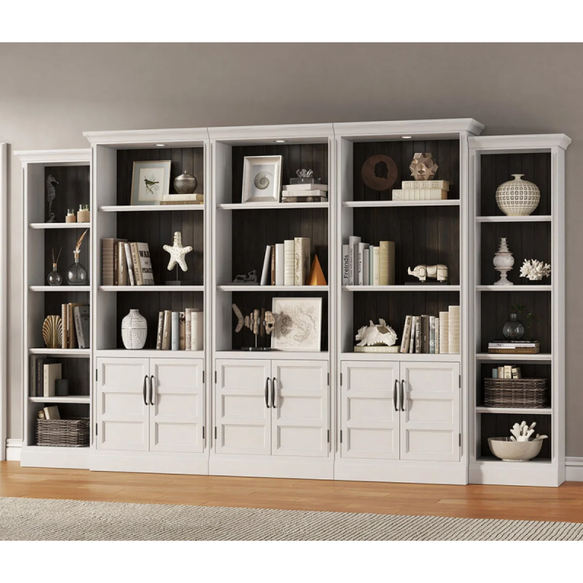 Shoreham – Effortless White 24 In. Bookcase Bookcases Bookcases 7