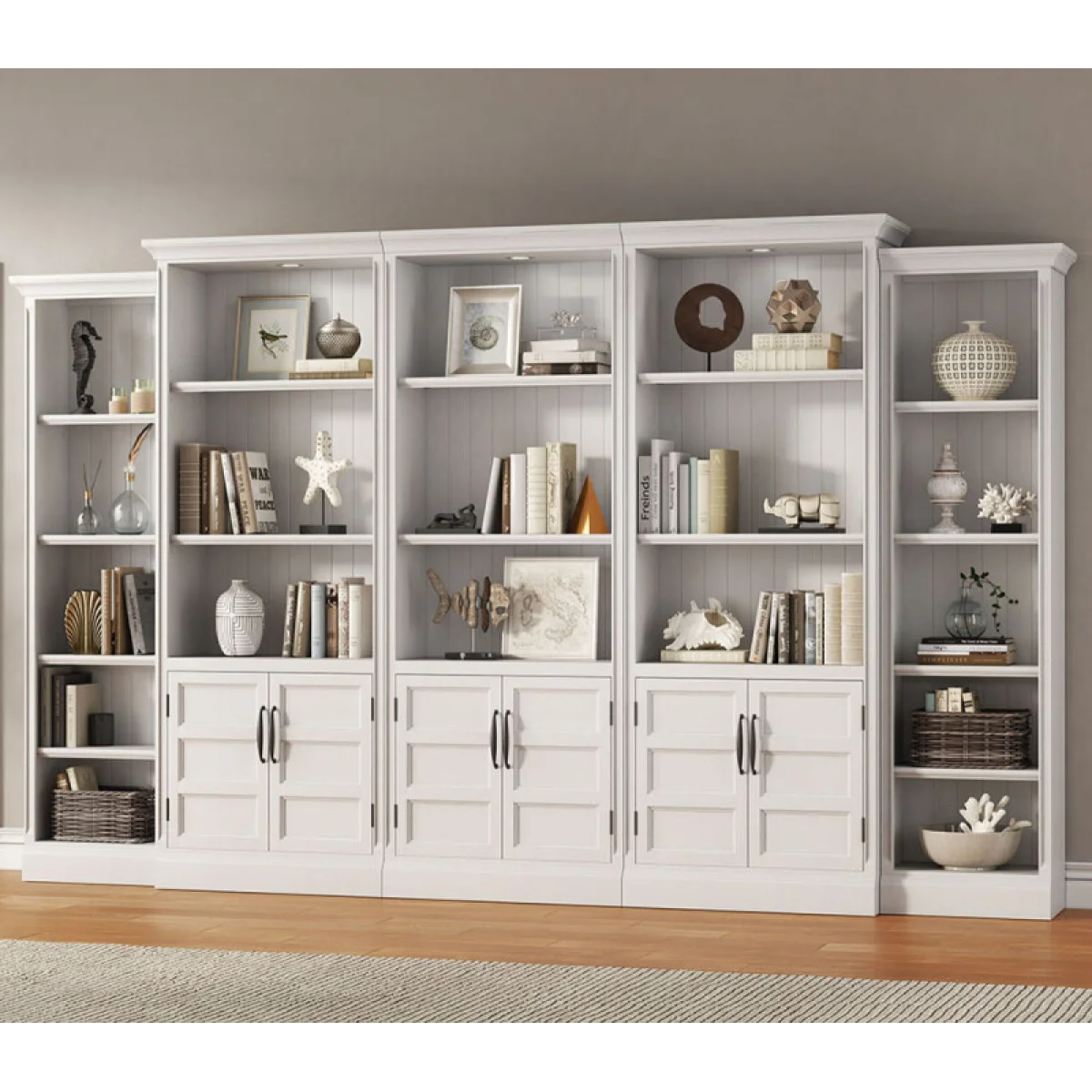 Shoreham – Effortless White 24 In. Bookcase Bookcases Bookcases 8