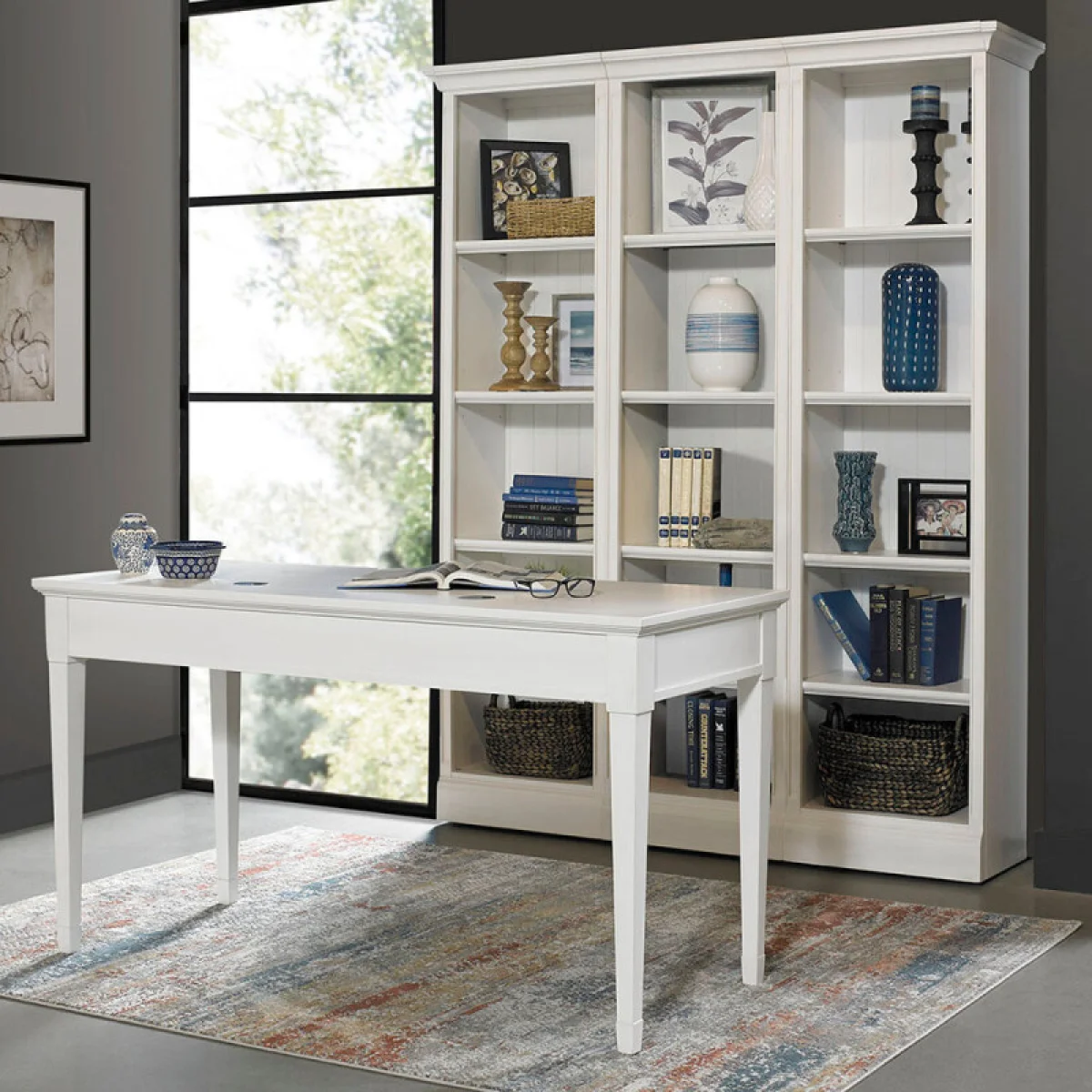 Shoreham – Effortless White 24 In. Bookcase Bookcases Bookcases 11