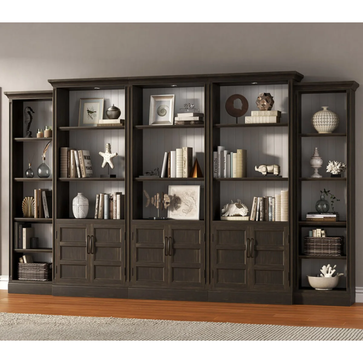Shoreham – Medium Roast 35 In. Door Bookcase Bookcases Bookcases 11