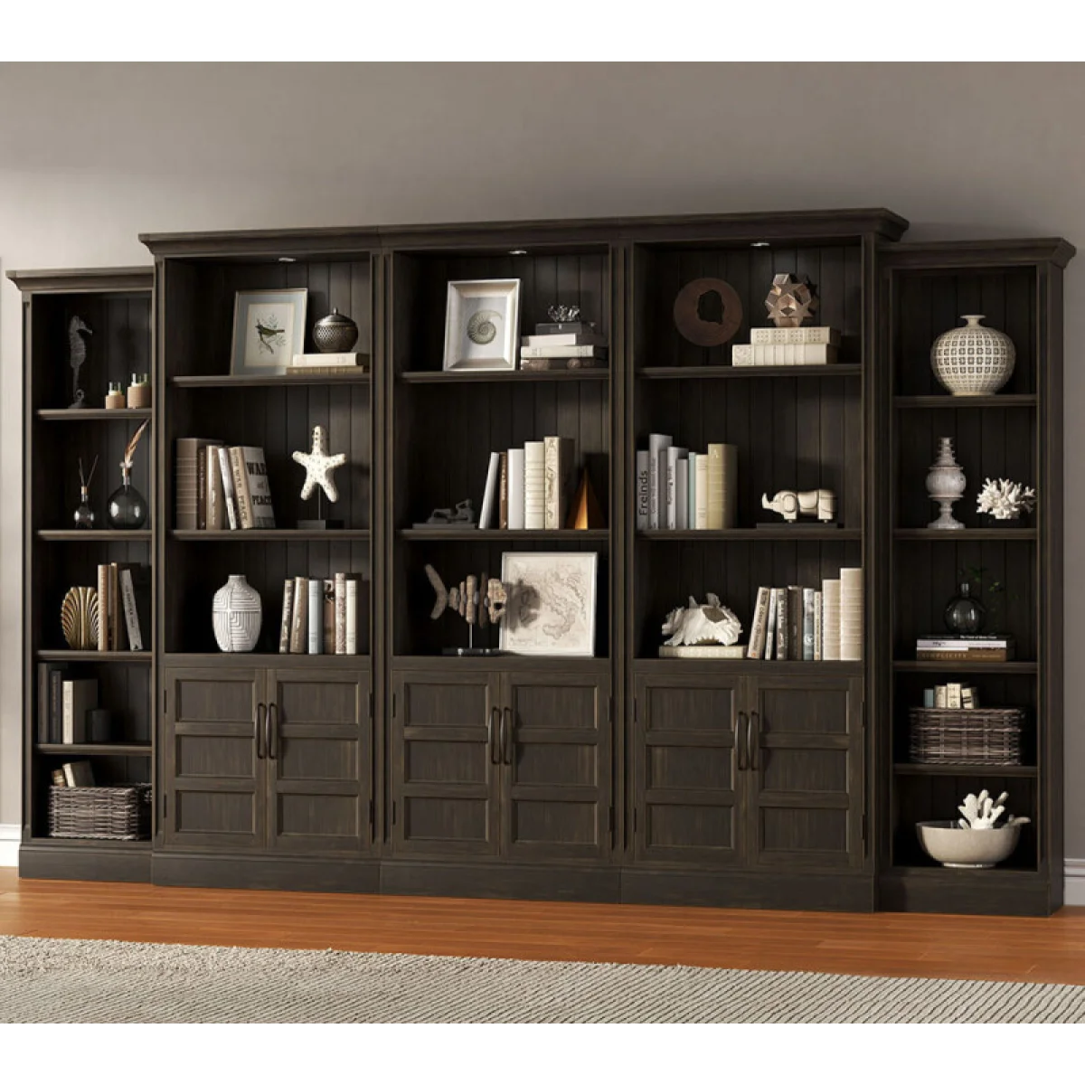 Shoreham – Medium Roast 35 In. Door Bookcase Bookcases Bookcases 12