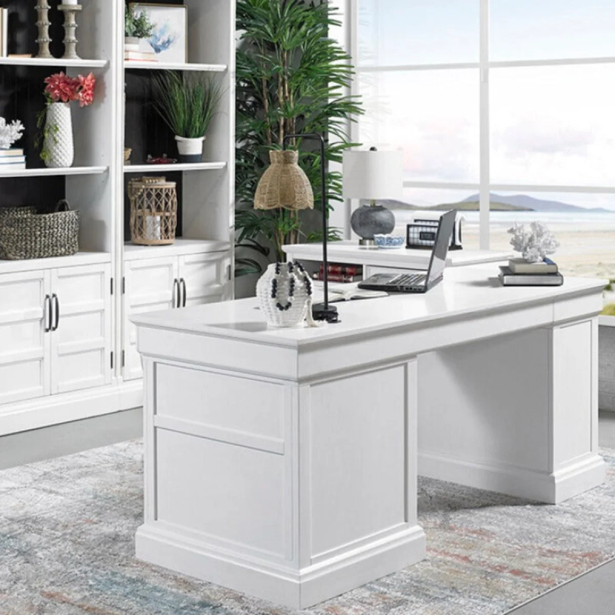 Shoreham – Effortless White Pedestal Desk (sho#480, Sho#481 & Sho#482) Desks Desks 4