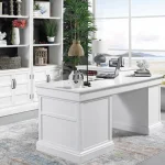 Shoreham – Effortless White Pedestal Desk (sho#480, Sho#481 & Sho#482) Desks Desks 13