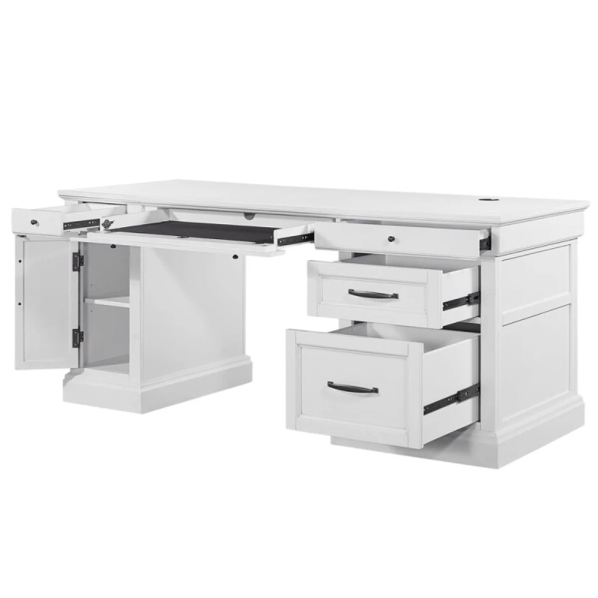 Shoreham – Effortless White Pedestal Desk (sho#480, Sho#481 & Sho#482) Desks Desks 7
