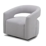 Orbit – Dame Dove Open Back Accent Swivel Chair Chairs Chairs 15