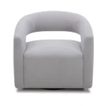 Orbit – Dame Dove Open Back Accent Swivel Chair Chairs Chairs 16