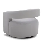 Orbit – Dame Dove Open Back Accent Swivel Chair Chairs Chairs 18