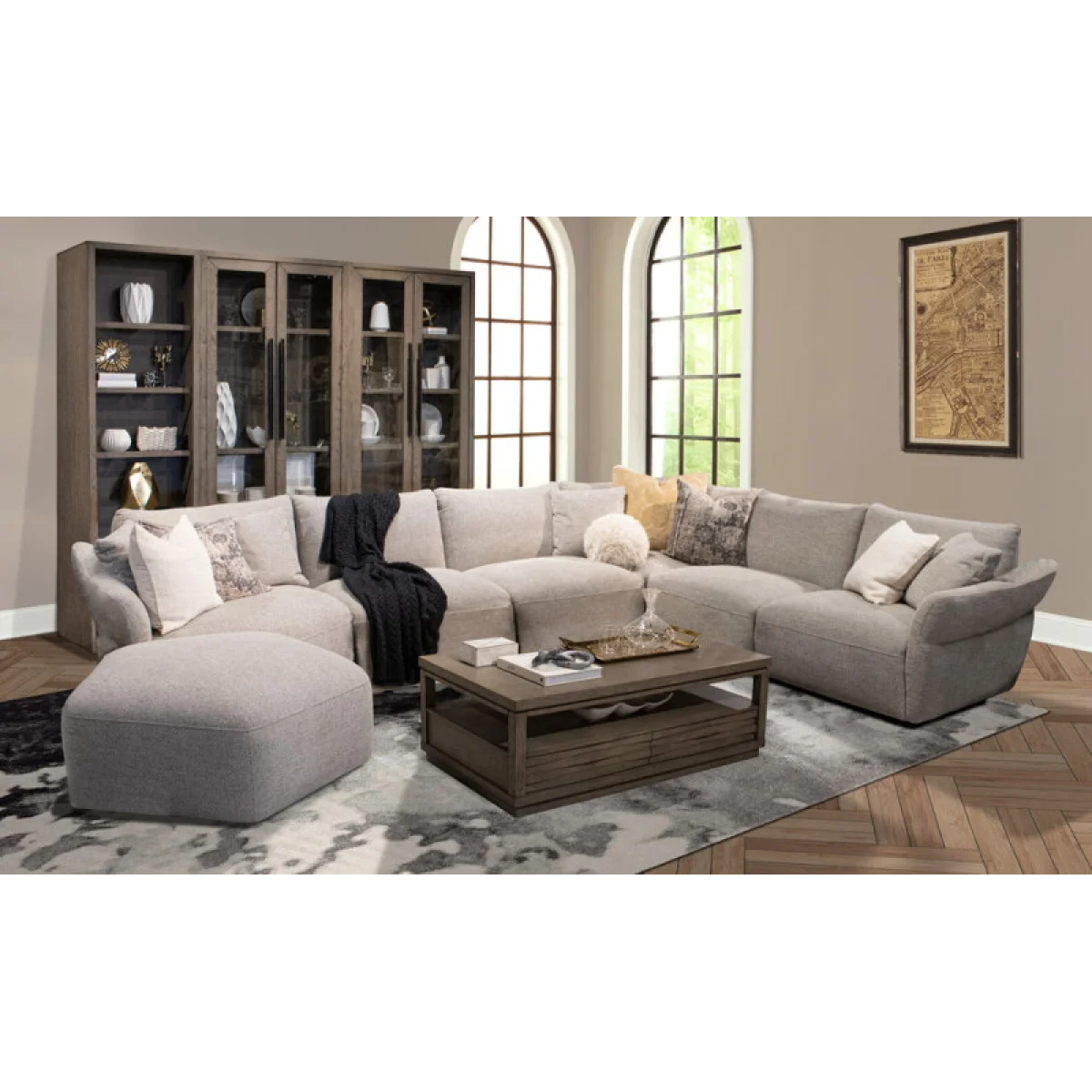 Playful – Canes Cobblestone 6pc Package A (915(1),911(1),910(3),950(1)) Sectionals Canes Cobblestone 8