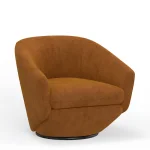 The Twist – Elise Rust Accent Swivel Chair Chairs Brown 20