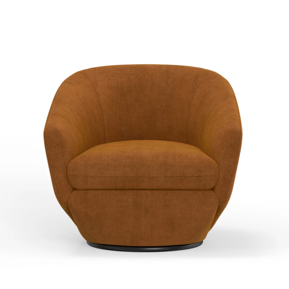 The Twist – Elise Rust Accent Swivel Chair Chairs Brown 8