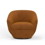 The Twist – Elise Rust Accent Swivel Chair Chairs Brown 21
