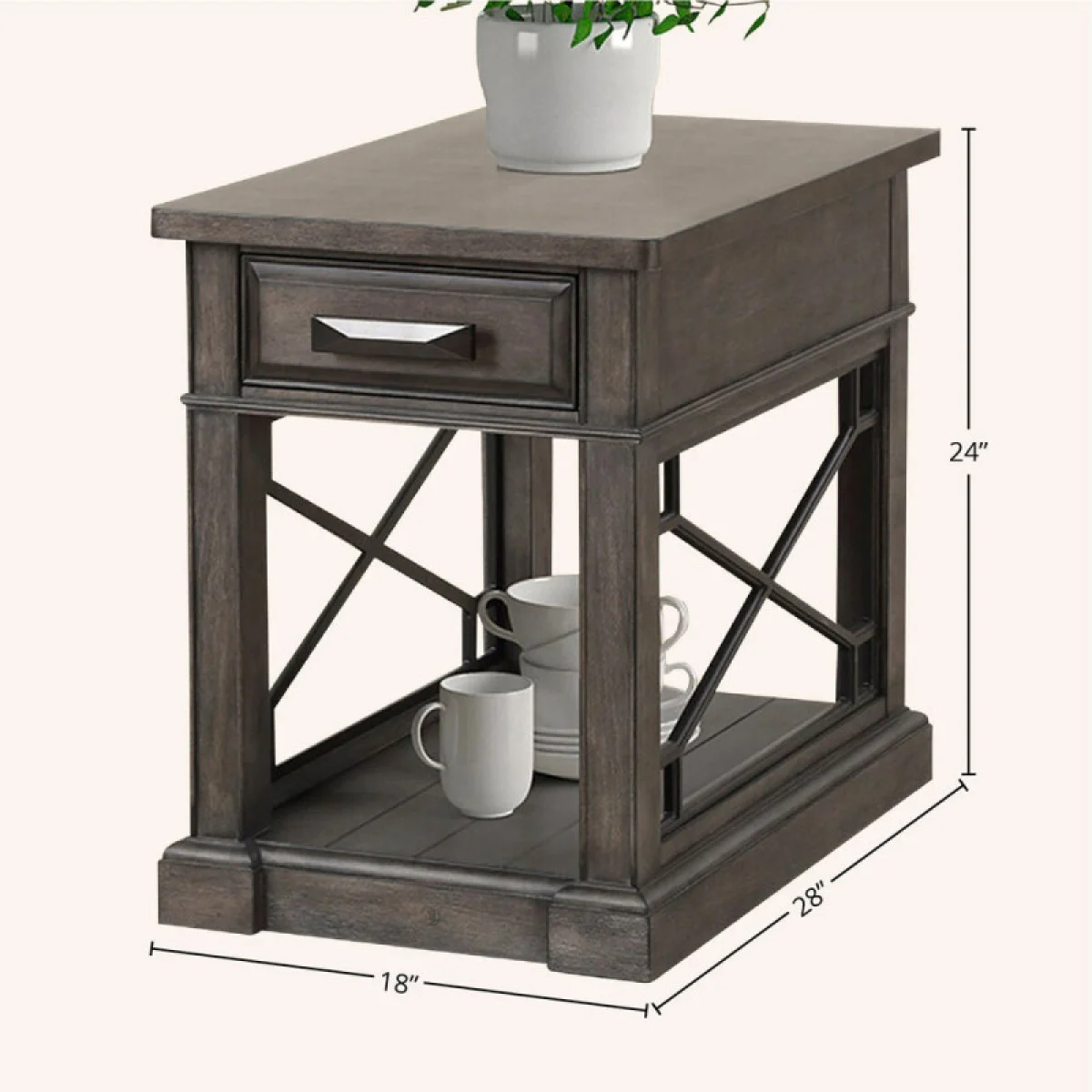 Sundance – Smokey Grey Chairside Table Chairside Tables Chairside Tables 8