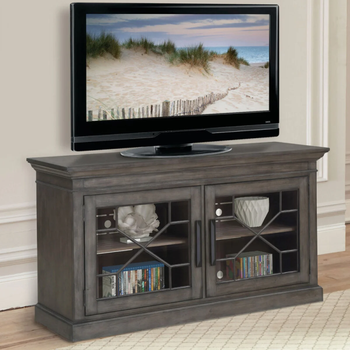 Sundance – Smokey Grey 63 In.tv Console Entertainment Stands Entertainment Stands 4