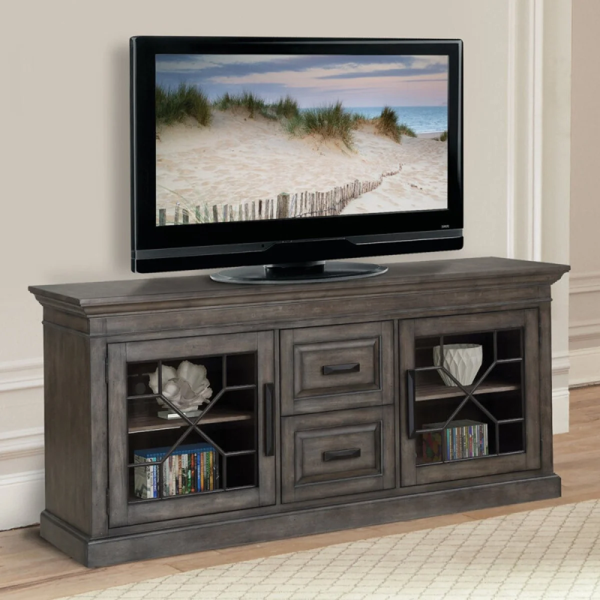Sundance – Smokey Grey 76 In.tv Console Entertainment Stands Entertainment Stands 4