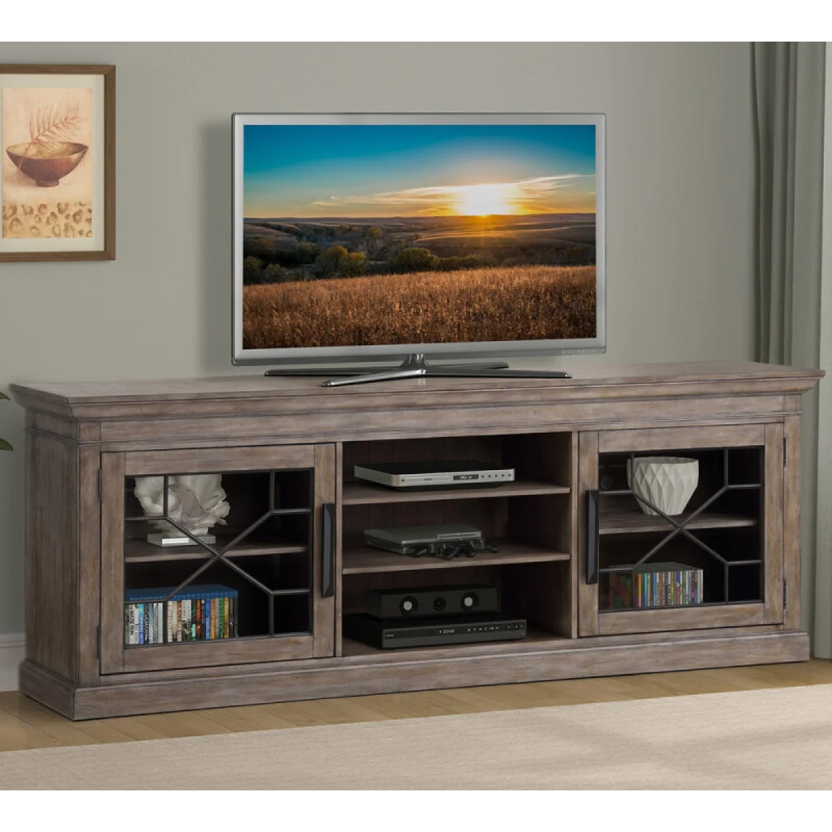 Sundance – Sandstone 92 In. Tv Console Entertainment Stands Brown 4
