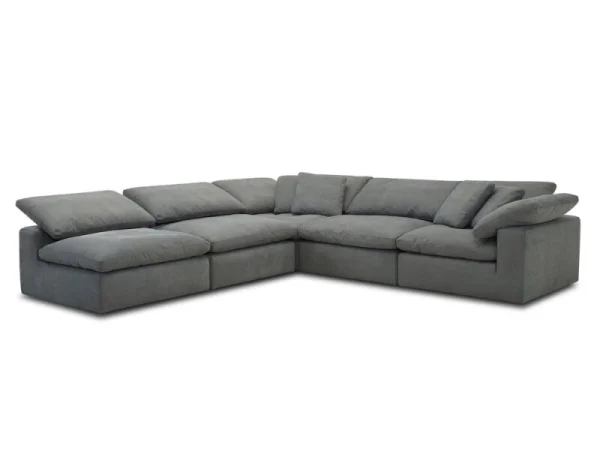 Exhale – Mathis Thunder 5pc Package B (910(3),955(2)) Sectionals Gray