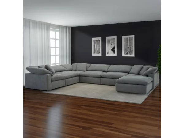 Exhale – Mathis Thunder 6pc Package A (910(3),955(3)) Sectionals Gray