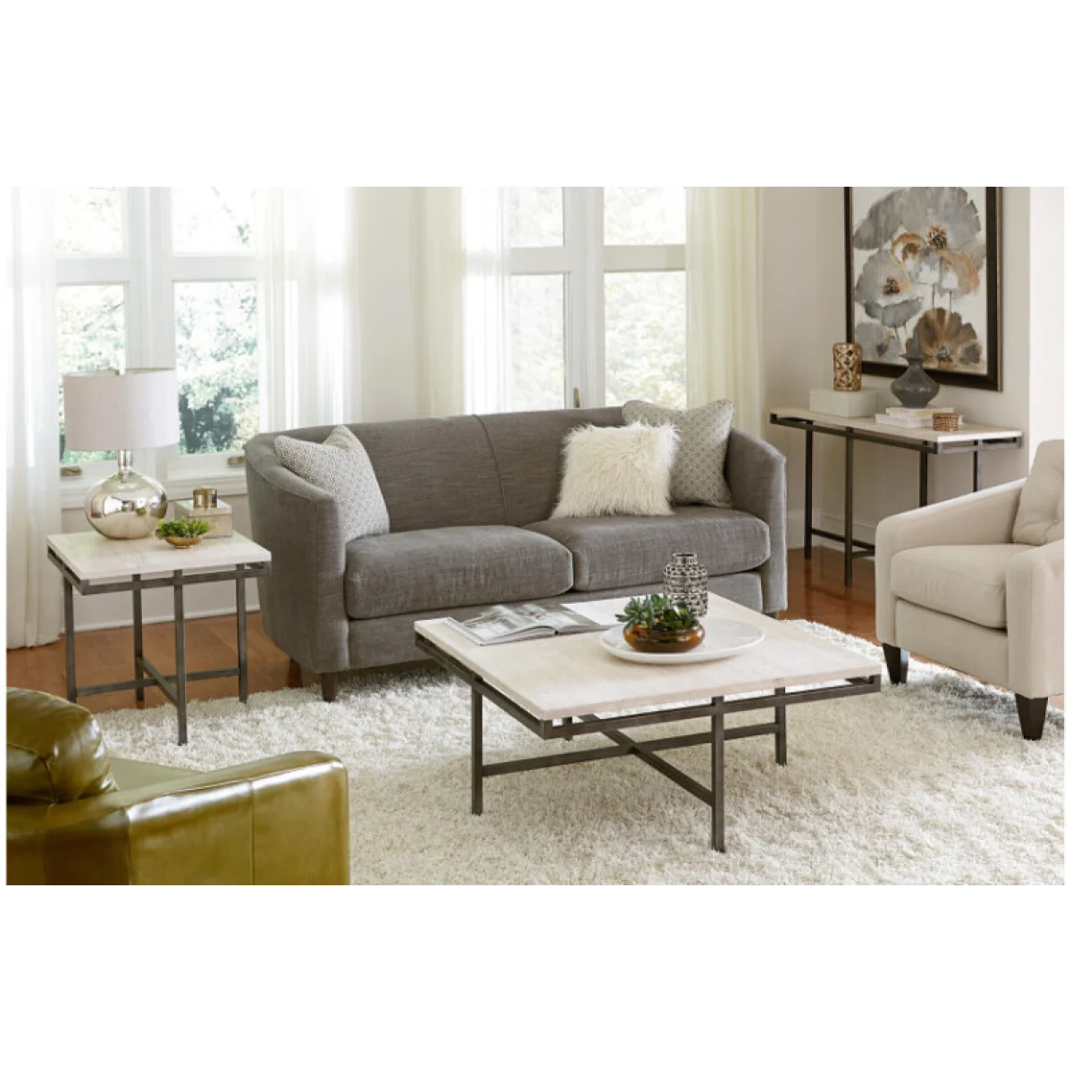 East Park Rectangular End Table End tables Brown 6