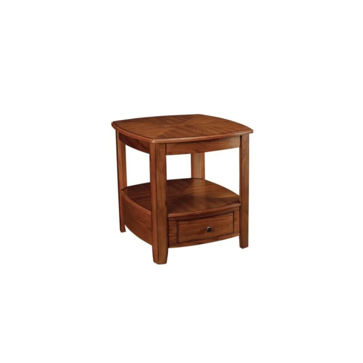 Primo Rectangular Drawer End Table End tables Dark Stain 4