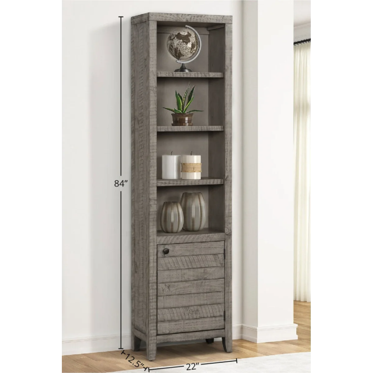 Tempe – Grey Stone 22 In. Open Top Bookcase Bookcases Bookcases 6