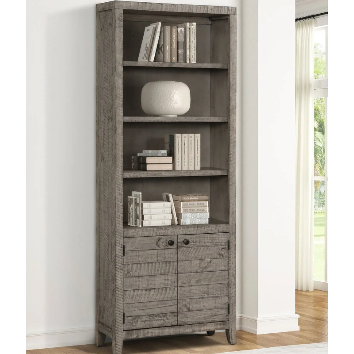 Tempe – Grey Stone 32 In. Open Top Bookcase Bookcases Bookcases 4