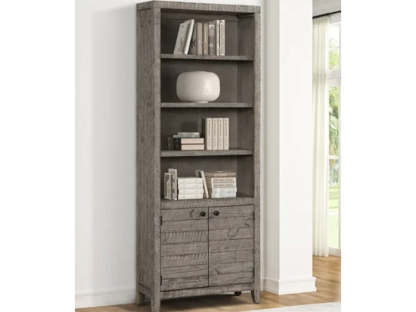 Tempe – Grey Stone 32 In. Open Top Bookcase Bookcases Bookcases