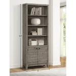 Tempe – Grey Stone 32 In. Open Top Bookcase Bookcases Bookcases 11