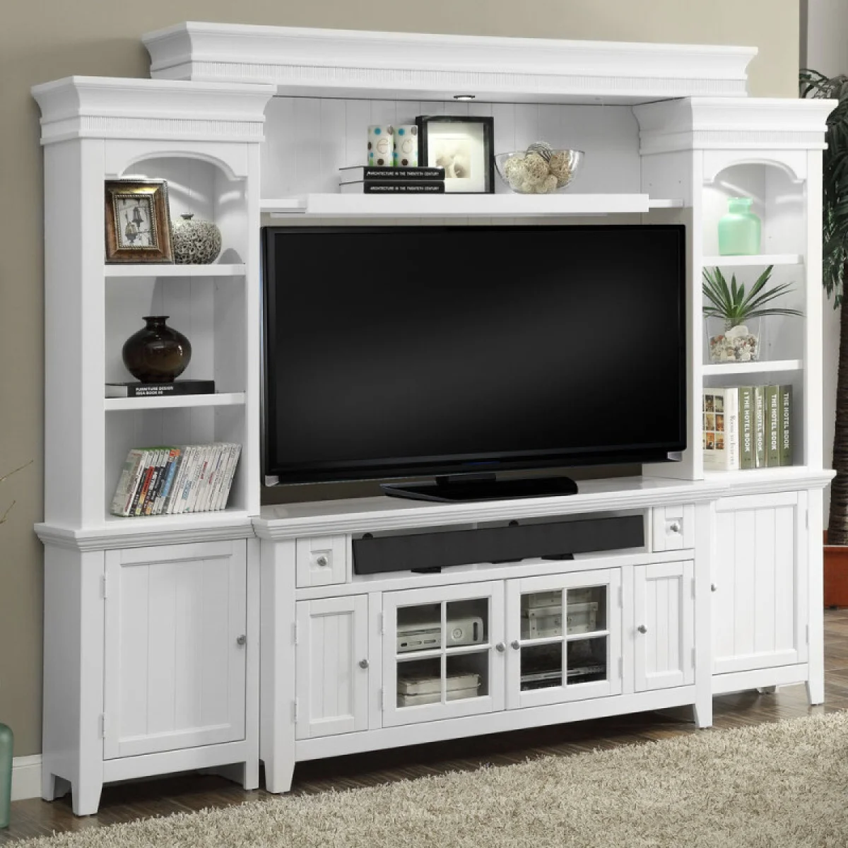 Tidewater 62 In. Console Entertainment Wall Accent Furniture Accent Furniture 4