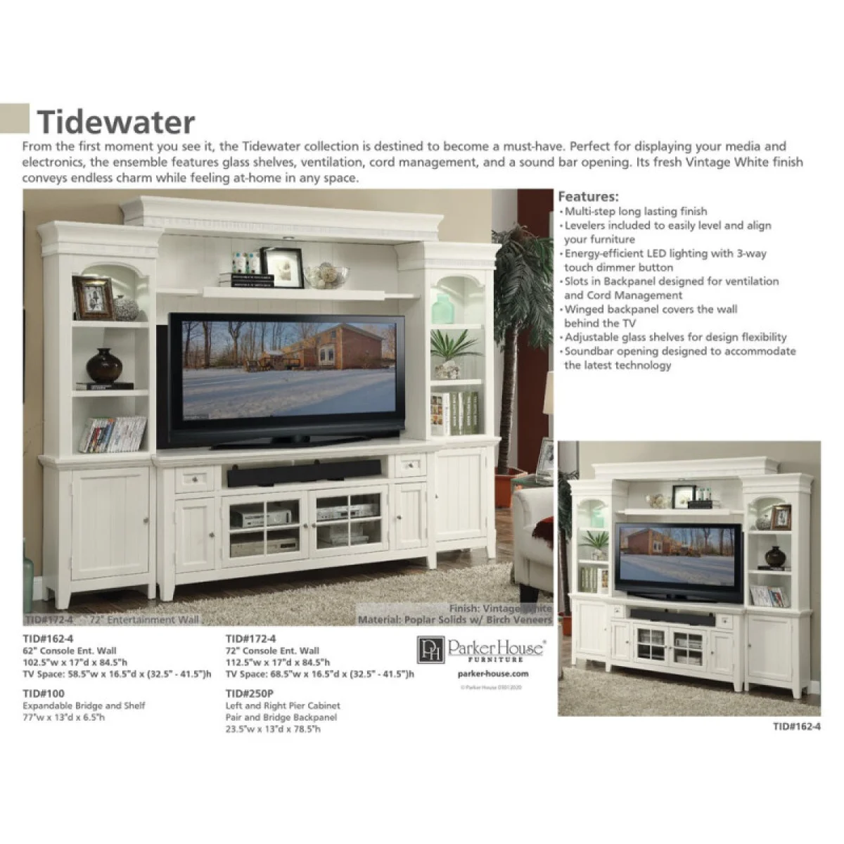 Tidewater 62 In. Tv Console Entertainment Stands Entertainment Stands 8