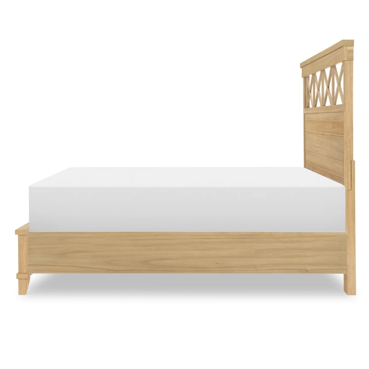 Complete Panel Bed W Storage Footboard Queen 5/0 Beds Amber 7
