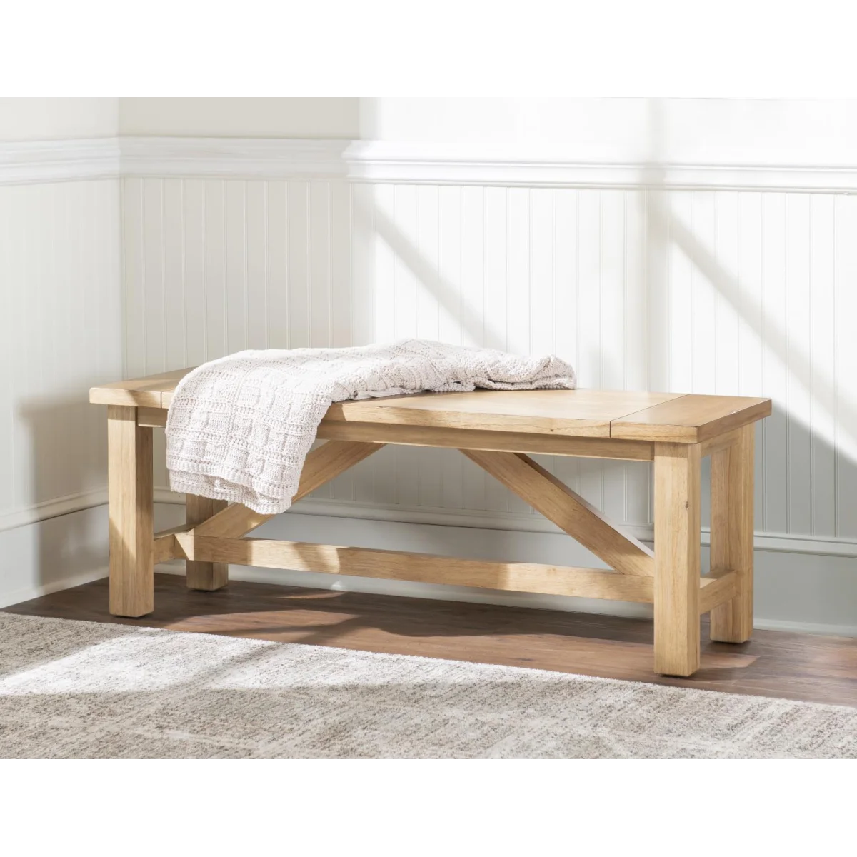 Wooden Bed Bench Chairs & Benches Amber 6