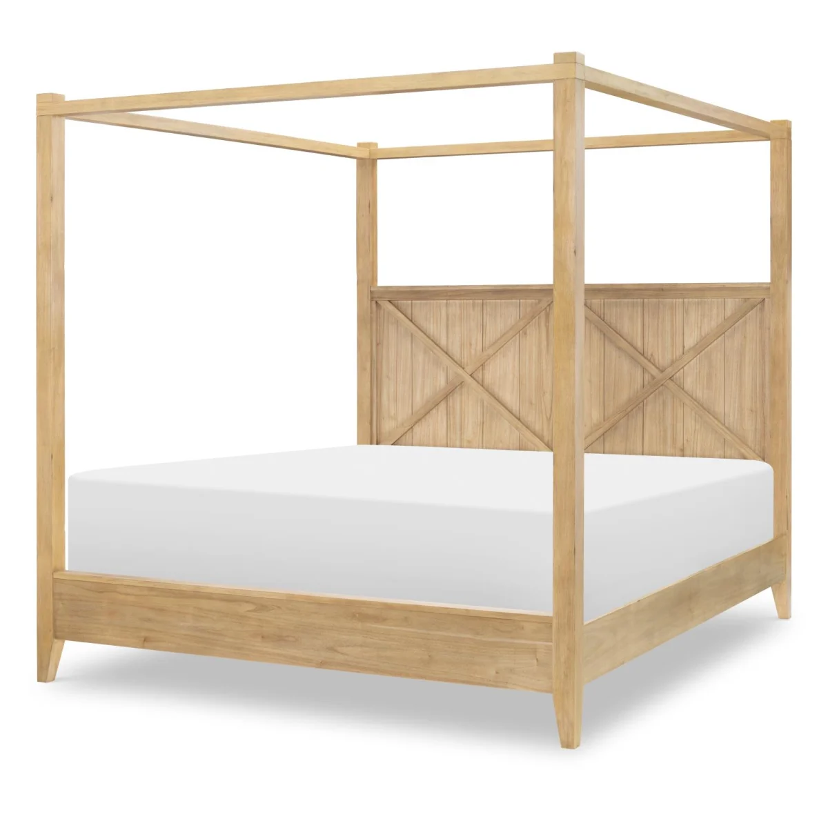 Complete Canopy Bed King 6/6 Beds Amber 4