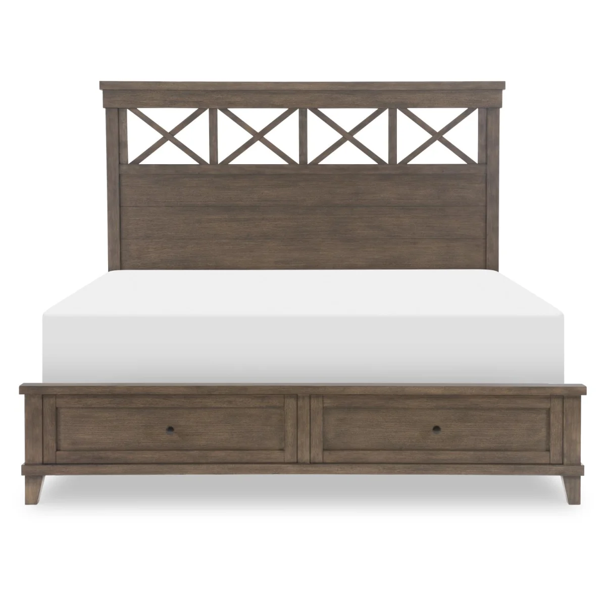 Complete Panel Bed W Storage Footboard Queen 5/0 Beds Beds 6