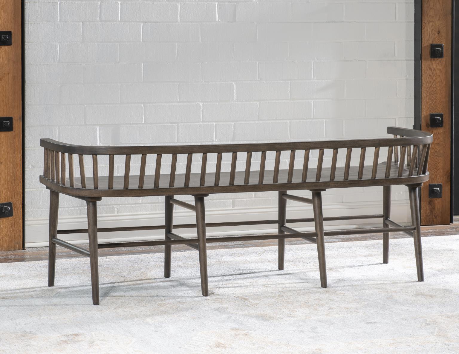 Windsor Dining Bench Chairs & Benches Brown 8 Windsor Dining Bench Chairs & Benches Brown 8