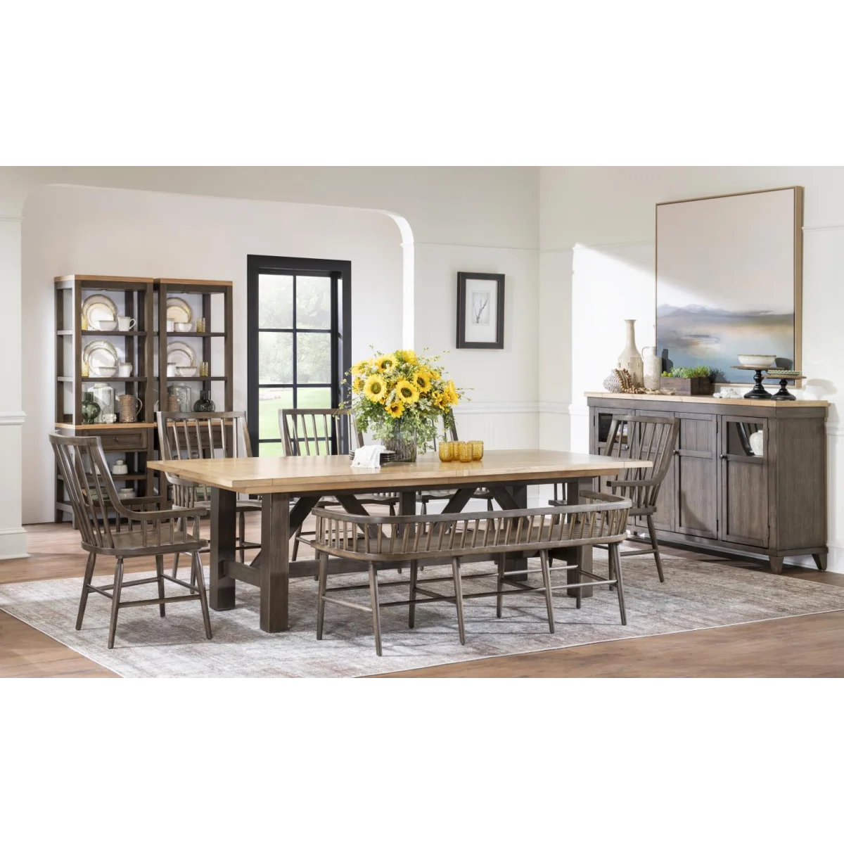 Credenza Dining Storage Amber And Cocoa 8