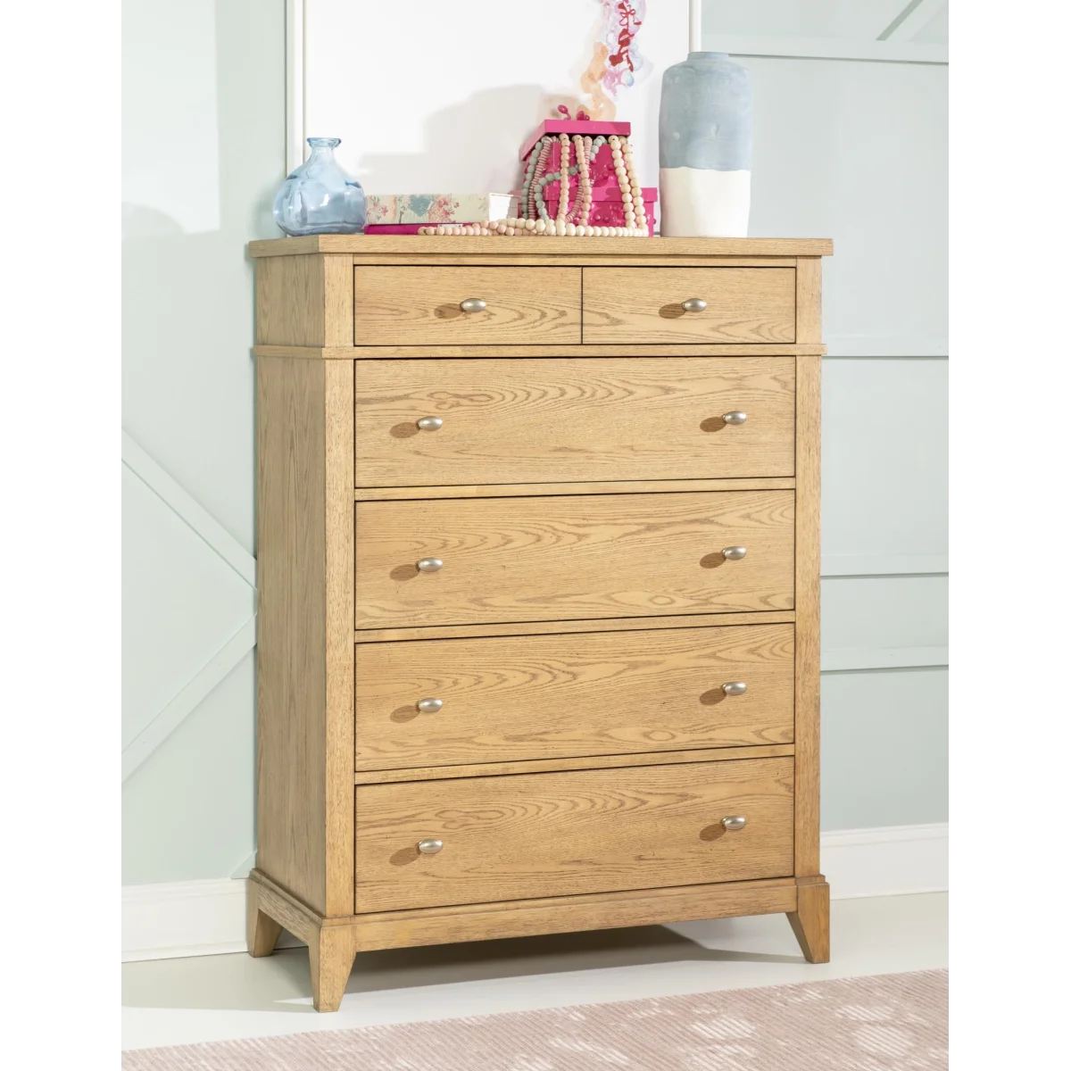 Drawer Chest Natural Hickory Youth Chests Brown 6