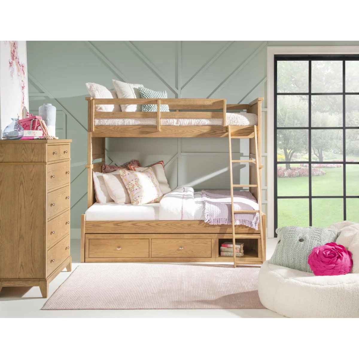 Drawer Chest Natural Hickory Youth Chests Brown 7