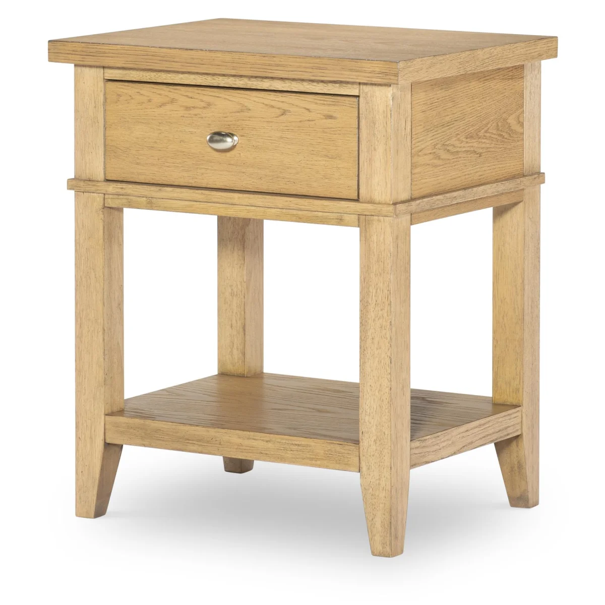 Open Ns 1 Drw Natural Hickory Youth Nightstands Brown 4