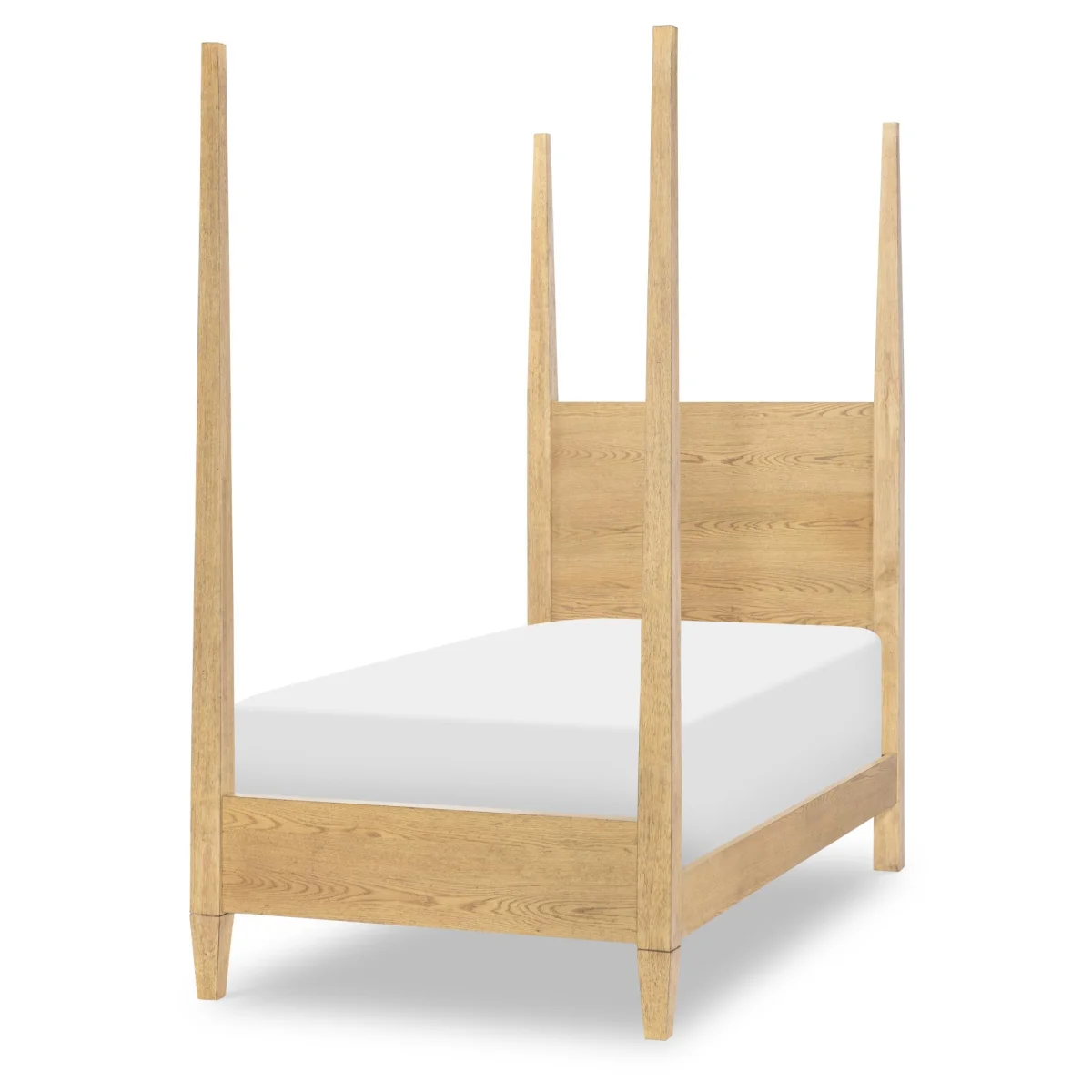 Complete Poster Bed Twin 3/3 Natural Hickory Youth Beds Brown 4