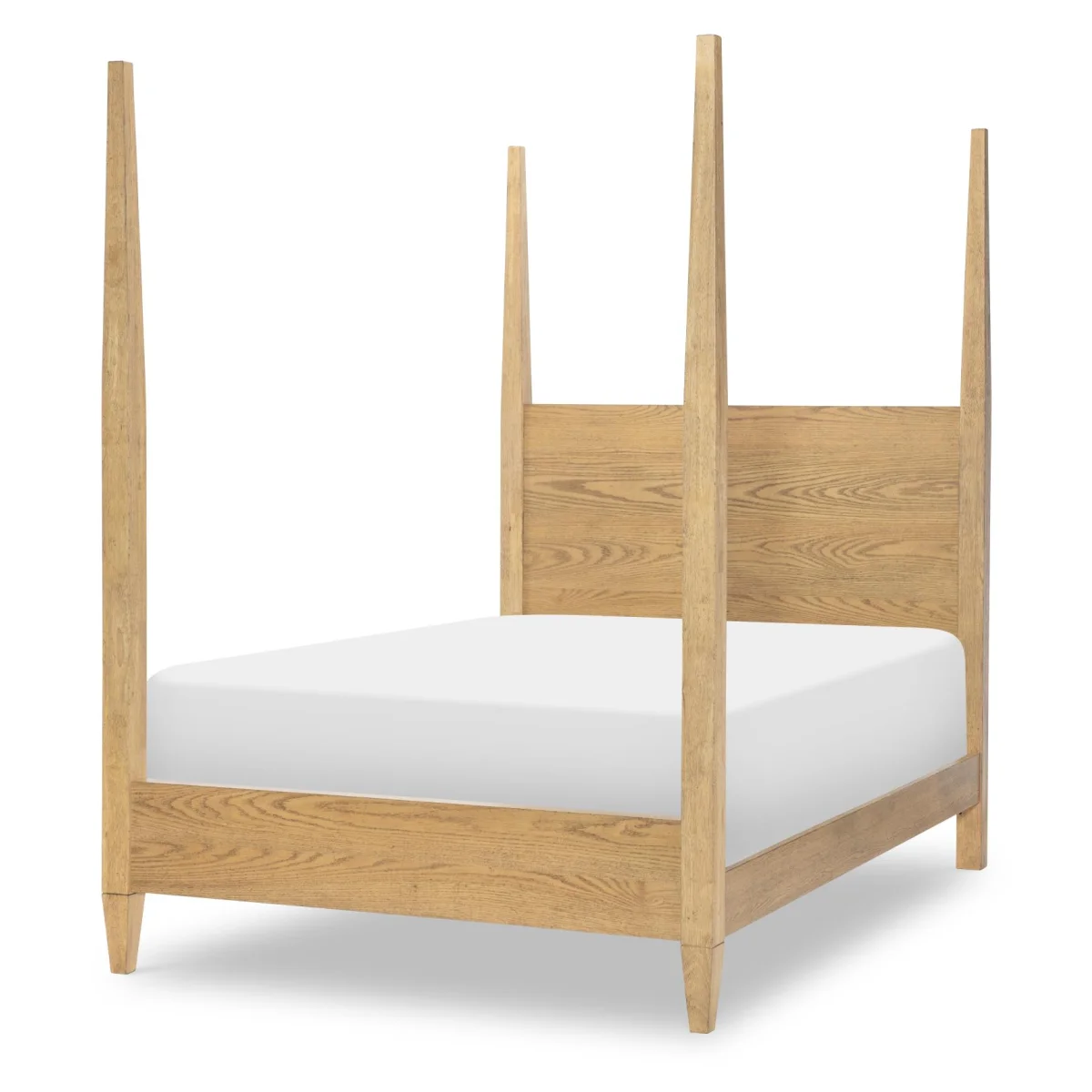 Complete Poster Bed Full 4/6 Natural Hickory Youth Beds Brown 4