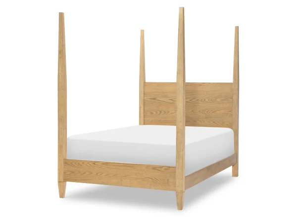 Complete Poster Bed Full 4/6 Natural Hickory Youth Beds Brown