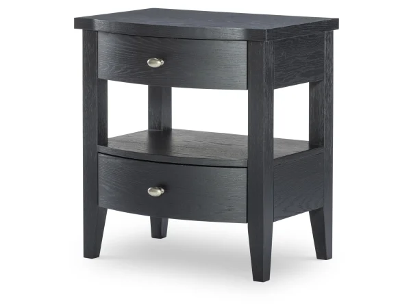 Open Ns 2 Drw Blacksmith Youth Nightstands black