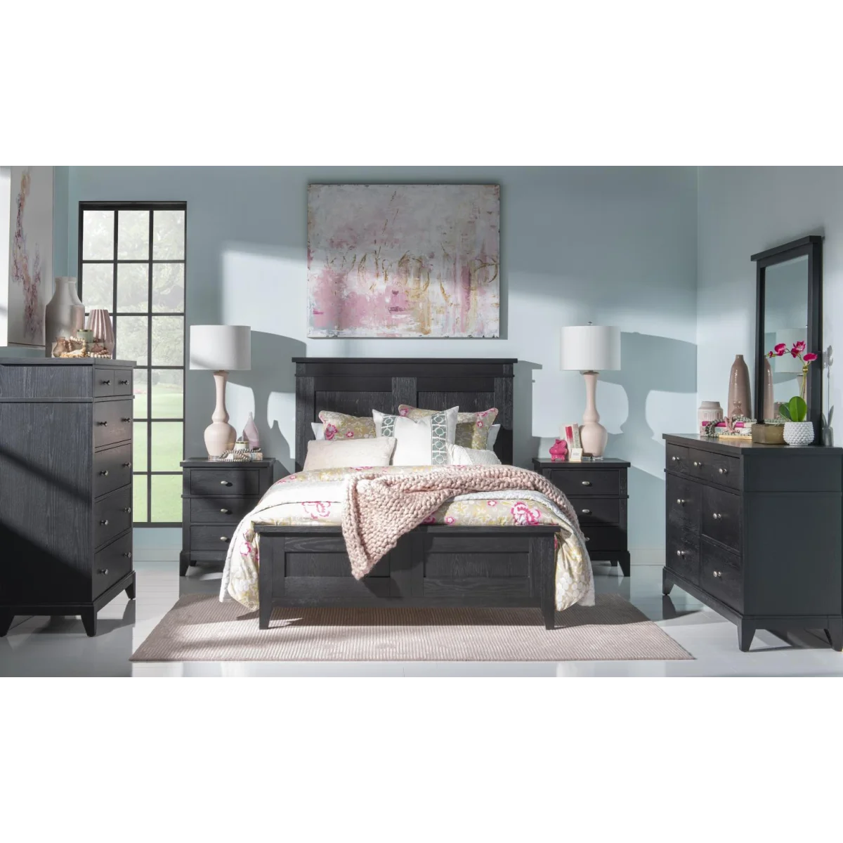 Complete Panel Bed Full 4/6 Blacksmith Youth Beds black 8