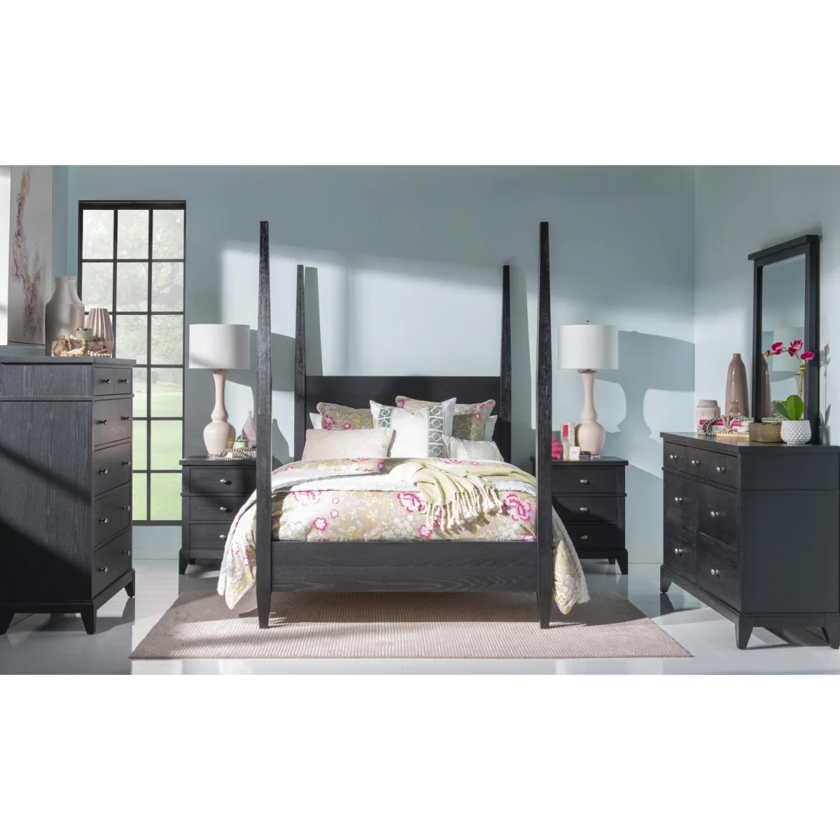 Complete Poster Bed Full 4/6 Blacksmith Youth Beds black 8